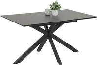 Hela Tische, Esstisch Ausziehtisch Fenja, Holzwerkstoff + 5mm Glasplatte,
