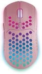 Mars Gaming MMW3P, Kabellose Gaming Maus, RGB Flow, Ultraleicht 79g, 3200DPI, Rosa