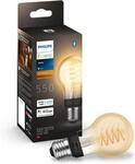 Philips Hue White E27 Filament Lampe (550 lm), dimmbare LED Lampe f&uuml;r das Hue
