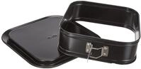 IBILI 826524 Springform-Set quadratisch mit extra Boden, Stahlblech, schwarz,...