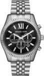 Michael Kors Lexington Watch for Men, 44mm Quartz Chronograph Movement with Stainless