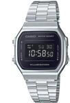 CASIO Unisex Erwachsene Armbanduhr Digital Quarz Edelstahl A168WEM-1EF