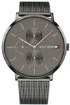 Tommy Hilfiger Damen 40mm Multifunktions-Quarz-Uhr - Graues Zifferblatt, Armband aus