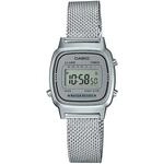 CASIO Damen Armbanduhr Digital Quarz massives Edelstahl LA670WEM-7EF