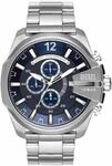 Diesel Herrenuhr Diesel Chief Series, QuarzChronographenwerk, 51 mm silbernes