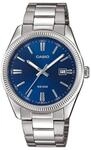 Casio Herren-Armbanduhr MTP-1302PD-2AVEF, Silber/Blau