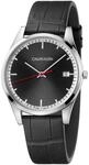 Calvin Klein Herren Armbanduhr Leder Schwarz 40mm
