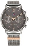 Tommy Hilfiger Multi Zifferblatt Quarz Uhr f&uuml;r Damen mit Graues