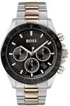 BOSS Chronograph Quarz Uhr f&uuml;r Herren Kollektion Hero mit Zweifarbiges