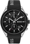 BOSS Herren 44 mm Chronograph Quarz Uhr Velocity Kollektion mit Schwarzem