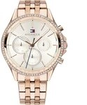 Tommy Hilfiger Multi Zifferblatt Quarz Uhr f&uuml;r Damen mit Ros&eacute;goldfarbenes