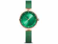 BERING Damen Uhr Solar Movement - Charity Collection mit Edelstahl und...