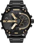 Diesel Herrenuhr Mr. Daddy 2.0, Chronographenwerk, 57 mm, schwarzes Edelstahlgeh&auml;use