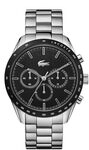 Lacoste Chronograph Quarz Uhr f&uuml;r Herren Kollektion Boston mit Silbernes