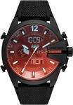 Diesel Herrenuhr Mega Chief, AnaDigi Uhrwerk, 51mm Schwarzes Edelstahlgeh&auml;use mit