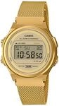 Casio Unisex Quartz Armbanduhr, 39.00mm Geh&auml;usegr&ouml;&Atilde;&Yuml;e mit Gold digital