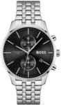 BOSS Chronograph Quarz Uhr f&uuml;r Herren Kollektion Associate mit Silbernes