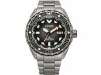 Citizen Herren Analog Quarz Uhr mit Titan Armband NB6004-83E