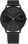 Tommy Hilfiger Analog Quarzuhr f&uuml;r Herren mit Schwarzes