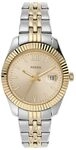Fossil Damenuhr Scarlette Mini, Quarzwerk, 32mm Silbernes Edelstahlgeh&auml;use mit