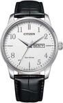 Citizen Herren Analog Quarz Uhr mit Leder Armband BM8550-14AE, Wei&szlig;