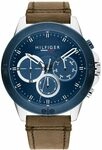 Tommy Hilfiger Multi Zifferblatt Quarz Uhr f&uuml;r Herren Lederarmband