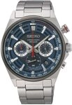 Seiko Herren-Uhr Quarz Edelstahl mit Edelstahlband SSB407P1