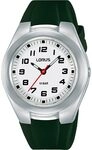 Lorus Unisex Analog Quarz Uhr mit Silikon Armband,Gr&uuml;n