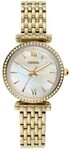 Fossil Damenuhr Carlie Mini, Quarzwerk, 28mm Gold Edelstahlgeh&auml;use mit