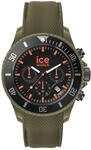 Ice-Watch - ICE chrono Khaki orange - Gr&uuml;ne Herrenuhr mit Silikonarmband - Chrono -