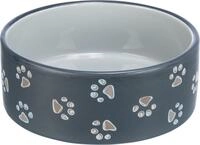 TRIXIE Jimmy Hundenapf aus Keramik, 20 cm, Design kann variieren, Blau