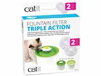 Catit Triple Action Filter, 3fach wirksamer Ersatzfilter, Trinkbrunnenfilter,...