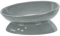 Futterstation XXL Keramik 0,35 l/&Oslash; 17 cm grau