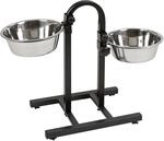 Kerbl Pet Futterbar inkl. N&auml;pfe 2x2800ml beidseitig h&ouml;henverstellbar