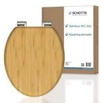 SCH&Uuml;TTE WC-Sitz BAMBOO mit Absenkautomatik aus Bambus, nachhaltiger Toilettendeckel