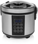 Tristar RK-6132 Digitaler Edelstahl Reis- und Multikocher, 1,5 Liter Kapazit&auml;t, 500