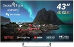 SMART TECH 4K UHD 43 Zoll (109 cm) Quantum-Dot Android 11.0 Smart TV 43QA20V3, Quad