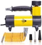 Dunlop Automotive Mini-Kompressor 12 Volt Betrieb &uuml;ber Zigarettenanz&uuml;nder Auto,