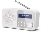SHARP DR-P420(WH) Tragbares DAB+ Radio mit Bluetooth 5.0, DAB+/FM, USB- oder