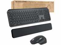 Logitech MX Keys Combo for Business | Gen 2, Full Size Kabellose Tastatur und...