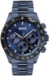 BOSS Chronograph Quarz Uhr F&uuml;r Herren Mit Blaues Edelstahlarmband - 1513758