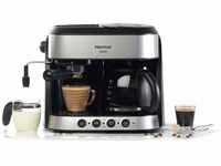 PRIXTON - Bari Espressomaschine - Doppelausgang - 3-in-1: Espresso, Americano...