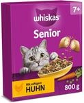 WHISKAS Senior 7+ Trockenfutter f&uuml;r Katzen 5 x 800g mit Huhn