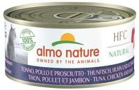 Almo Nature HFC Natural Nassfutter f&uuml;r Erwachsene Katzen - Thunfisch, H&auml;hnchen und
