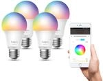 Tapo L530E(4-Pack) alexa Lampe E27, Energiespared, Mehrfarbrige dimmbare smarte WLAN