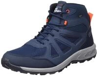 Jack Wolfskin Herren Woodland 2 Texapore Mid M Sneaker, Dark Blue/Red, 45 EU