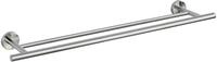 WENKO Badetuchstange Duo Mod. Bosio, Edelstahl, inkl. Schraubmaterial, 60x5,5x14 cm,