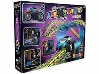 Smoby Toys - FleXtreme Neon Kinder-Rennbahn - flexible Autorennbahn ab 4 Jahren...