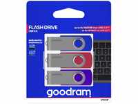 GoodRam USB-Sticks, 128 GB, 3.0, Mehrfarbig, 3 Stück
