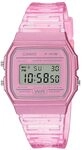 Casio Damen Digital Quarz Uhr mit Resin Armband F-91WS-4EF, Rosa